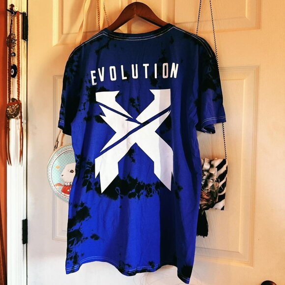 Excision merch- blue tye dye evolution tee - Picture 3 of 4